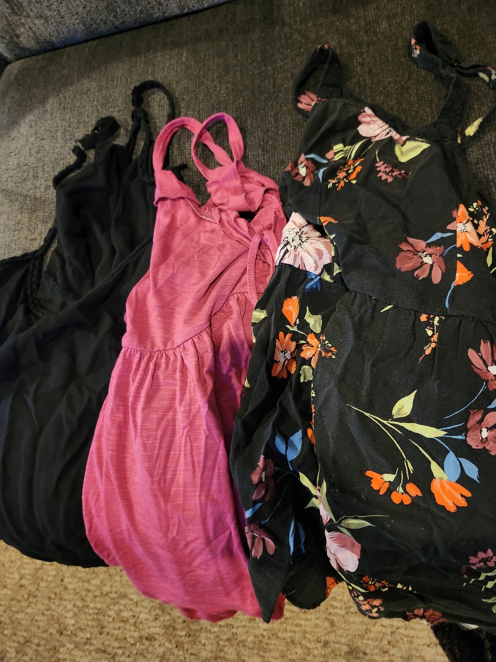 3-Pack Women's Tank Bundle - Black, Pink, Floral
